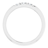 14K White 1/4 CTW Natural Diamond Anniversary Band